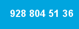 928 804 51 36 928 804 51 36